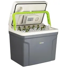 vayox Tragbare Auto-Kühlbox mit Heizfunktion 27 l 230V/12V/24V grau - Grau