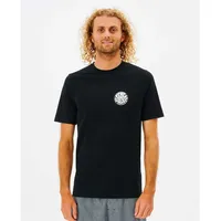 Rip Curl Icons Of Surf Kurzarm-rashguard - black -