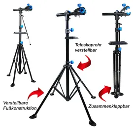 Helo Fahrrad Montageständer Reparaturständer höhenverstellbar klappbar bis 50 kg