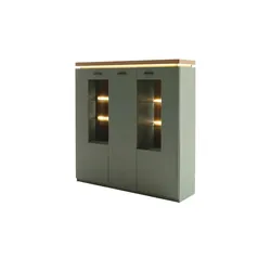 Primo Highboard  Moniz ¦ grün ¦ Maße (cm): B: 138 H: 144 T: 38.0