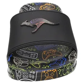 KangaROOS K-Slide Print Schwarz 30