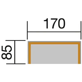Weka Sitzlaube Bozen 173 x 194 x 86 cm Beige