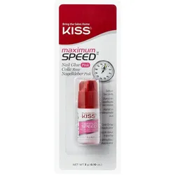 KISS Speed Pink Nail Glue Kunstnägel & Nageldesign 3 g Pink, 3g 