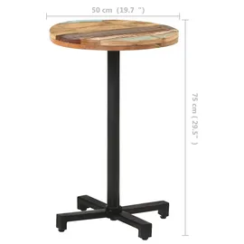 vidaXL Bistrotisch Ø 50 cm braun