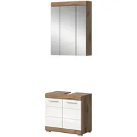 Inn.furn Willow 2-tlg. Weiß Hochglanz Eiche