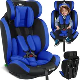 KIDIZ® Autokindersitz Kinderautositz Gruppe 1+2+3 9-36 kg 5-Punkt-Sicherheitsgurt, Autositz, Kindersitz, Einstellbare Kopfstütze, Mitwachsende Sitzerhöhung 1-12 Jahre, Stabil und Sicher