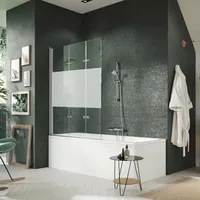 Hüppe Design pure Badewannenaufsatz, beweglich, 8P6501092373, 8P6501