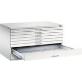 Californian Products CP 7200 Planschrank lichtgrau 8 Schubladen 135,0 x 96,0 x 76,0 cm