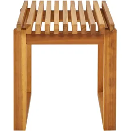 Beliani BELLANO Gartentisch 35 x 40 x 44 cm Hellbraun