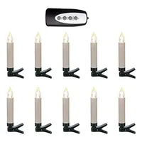 Hi Baumkerzen LED 10 Stk. Kabellos Warmweiß