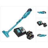 Makita DCL 280 FRF Akku Staubsauger 18 V Brushless + 2x Akku 3,0 Ah + Ladegerät