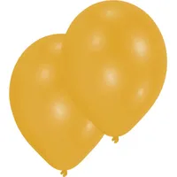 Amscan Luftballons 50 St. Gold/Orange Durchmesser 27,5 cm