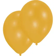 Amscan Luftballons 50 St. Gold/Orange Durchmesser 27,5 cm