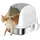 PawHut Katzentoilette Edelstahl 52,4 x 41,3 x 42 cm Weiß