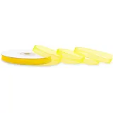 Creativery Geschenkband Chiffon unifarben 6 mm x 25 m Gelb