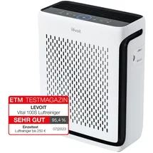 Levoit HEPA Luftreiniger für Allergiker, Tiermodus, CADR 243 m3/h, Wohnung bis 52 m2, 23 dB, mit Lichtsensor und waschbarem Vorfilter, entfernt 99,97 % von Staub, Pollen, Tierhaaren & Gerüchen