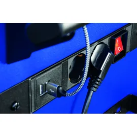 PROJAHN Werkstattwagen UNIVERSE mit E-Power Elektroverteiler mit 7 Schubfächern Blau