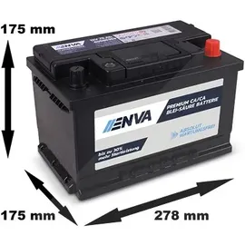Enva Starterbatterie 75Ah 12V