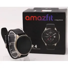 Amazfit GTR 4 BT 36,5 mm Aluminiumgehäuse Schwarz Sportarmband Schwarz M