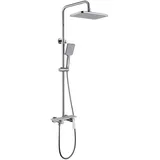 Home Deluxe Iconic Duscharmatur mit Ablage Weiß 120 cm