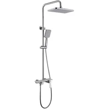 Home Deluxe Iconic Duscharmatur mit Ablage Weiß 120 cm