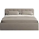 home collective Polsterbett 200 x 200 cm Beige