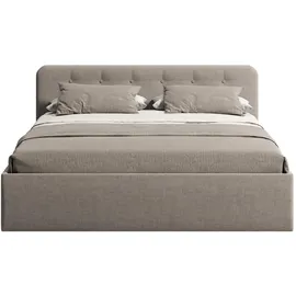 home collective Polsterbett 200 x 200 cm Beige