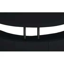 Stressless Relaxsessel mit Hocker Leder 78 x 111 x 76 cm Schwarz