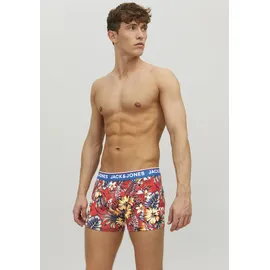 JACK & JONES JACAZORES Boxershorts blau/rot/schwarz/weiß XL 3er Pack