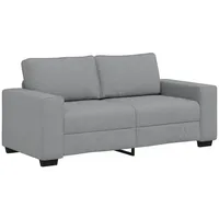 vidaXL 2-Sitzer-Sofa Hellgrau 140 cm Stoff