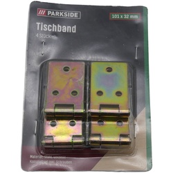PARKSIDE Tischband Scharniere verzinkt Stahl verzinkt Komplettset inkl. Schra...