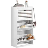 SoBuy Stanley 55 x 112 x 30 cm weiß / weiß