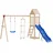 vidaXL Zubehör Spielturm Schaukelsitz mit Strickleiter Blau