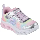 SKECHERS Sneaker »Blinkschuh FLUTTER HEART LIGHTS«, Blinkschuh, LED Schuh, Slip-On Sneaker mit Regenbogen-Farbverlauf, Gr. 33, silberfarben-multi, , 29207035-33