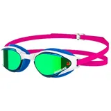 Swans Sr-81m Mit Paf Schwimmbrille Mit Spiegelglas - Navy Red - One Size