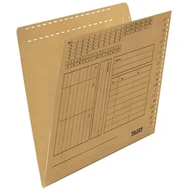 Falken Einstellmappe DIN A4 180 g/m2 Braun 100 St.