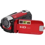 Videokamera-Camcorder, Full HD 1080P, 270° Drehbar, Digitaler Camcorder für, Familie, Als (Rot)