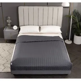 ruhhy Gewichtsdecke für Erwachsene 200x150cm Glasperlen Anti Stress Schlafstörungen Grau 19533, Größe:6kg - Grau