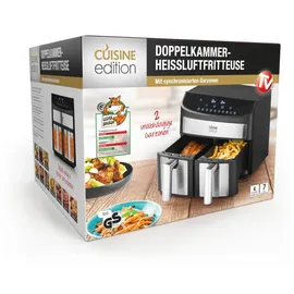 DS PRODUKTE Cuisine Heissluft Fritteuse 7L schwarz