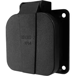 Schutzkontakt Steckdose englisch britisch schwarz PCE13A 2P+Z 230V IP44 1020-0S PCE