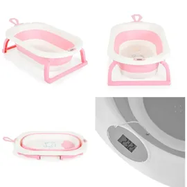 Cangaroo Babybadewanne Terra Digitalthermometer 87 cm lang Wasserablauf rosa