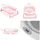 Cangaroo Babybadewanne Terra Digitalthermometer 87 cm lang Wasserablauf rosa