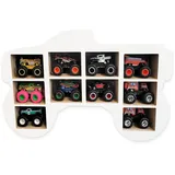 Moliland Sammlervitrine Fächer Setzkasten Holz Sammelbox Monster Truck Display Kinderzimmer Dekoartikel, Hängende Ablage für Zubehör und Spielzeug