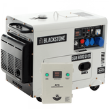 Blackstone SGB 6000 D-ES - Leiser Diesel-Stromerzeuger mit AVR-Regelung 5.3 kW - Dauerleistung 5 kW einphasig + ATS