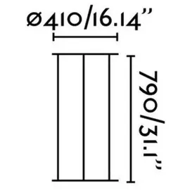 FARO Bodenständer 79cm Metall schwarz