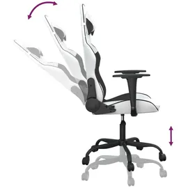 vidaXL Gaming-Stuhl Kunstleder Weiß