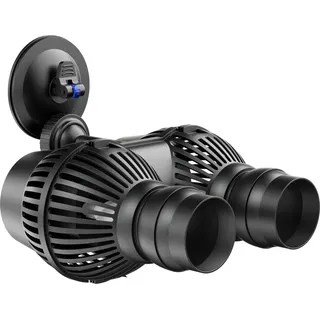 Wiltec SunSun JVP-200A Strömungspumpe 5000 l/h 7 W Aquarium Pumpe mit 2 schwenkbaren Düsen und Saugnapf zur einfachen Befestigung