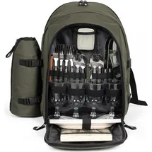 LIVOO Picknick-Rucksack 11 l Grün