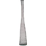 BigBuy Home Graue Vase aus recyceltem Glas, 18 x 18 x 120 cm