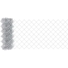 vidaXL Zaun mit Pfosten Silber 0,4 x 25 m Stahl vidaXL